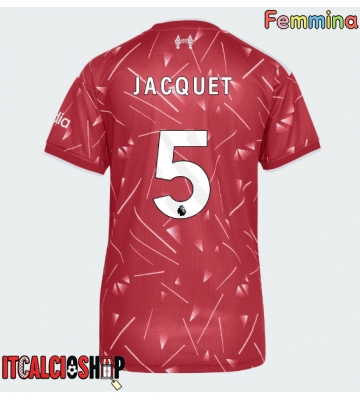 Liverpool Jeremy Jacquet #5 Prima Maglia Femmina 2026-27 Manica Corta